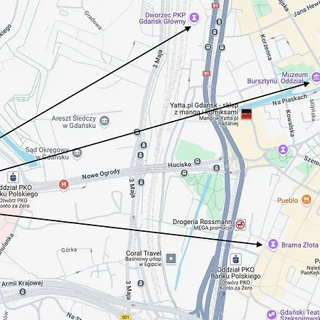 Apartmán Kartuska 31 Gdaňsk